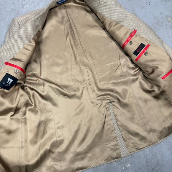 Coppley Hopsack Blazer Wool Sport Coat "Cantoni" Beige 42R - Picture 7 of 9